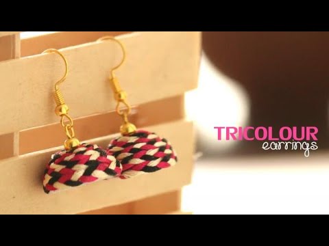 DIY Tricolour Earrings