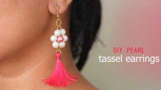 DIY Pearl Tassel Earring